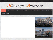 Tablet Screenshot of minecraft-aventure.com